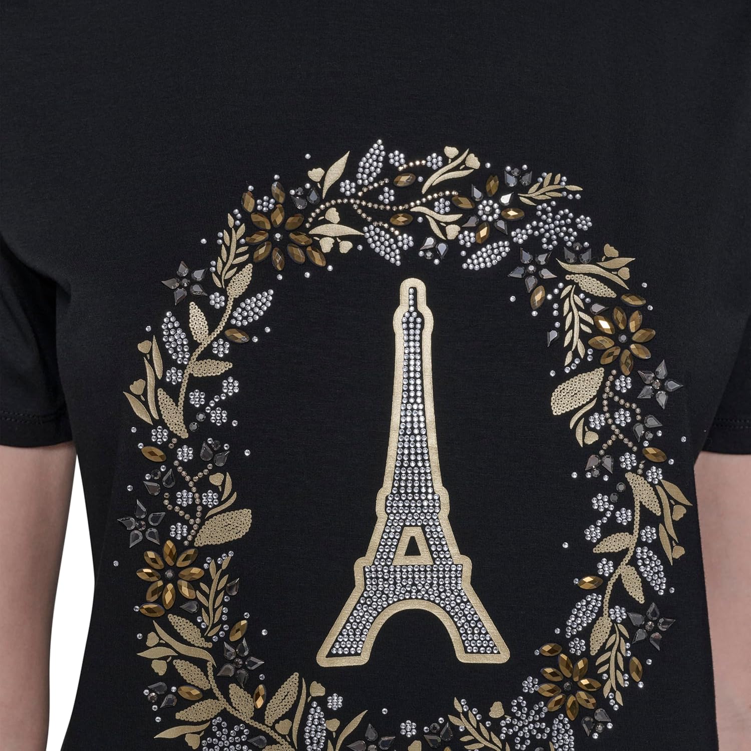 Karl Lagerfeld Women's Short Sleeve Soft Everyday Logo T-Shirt