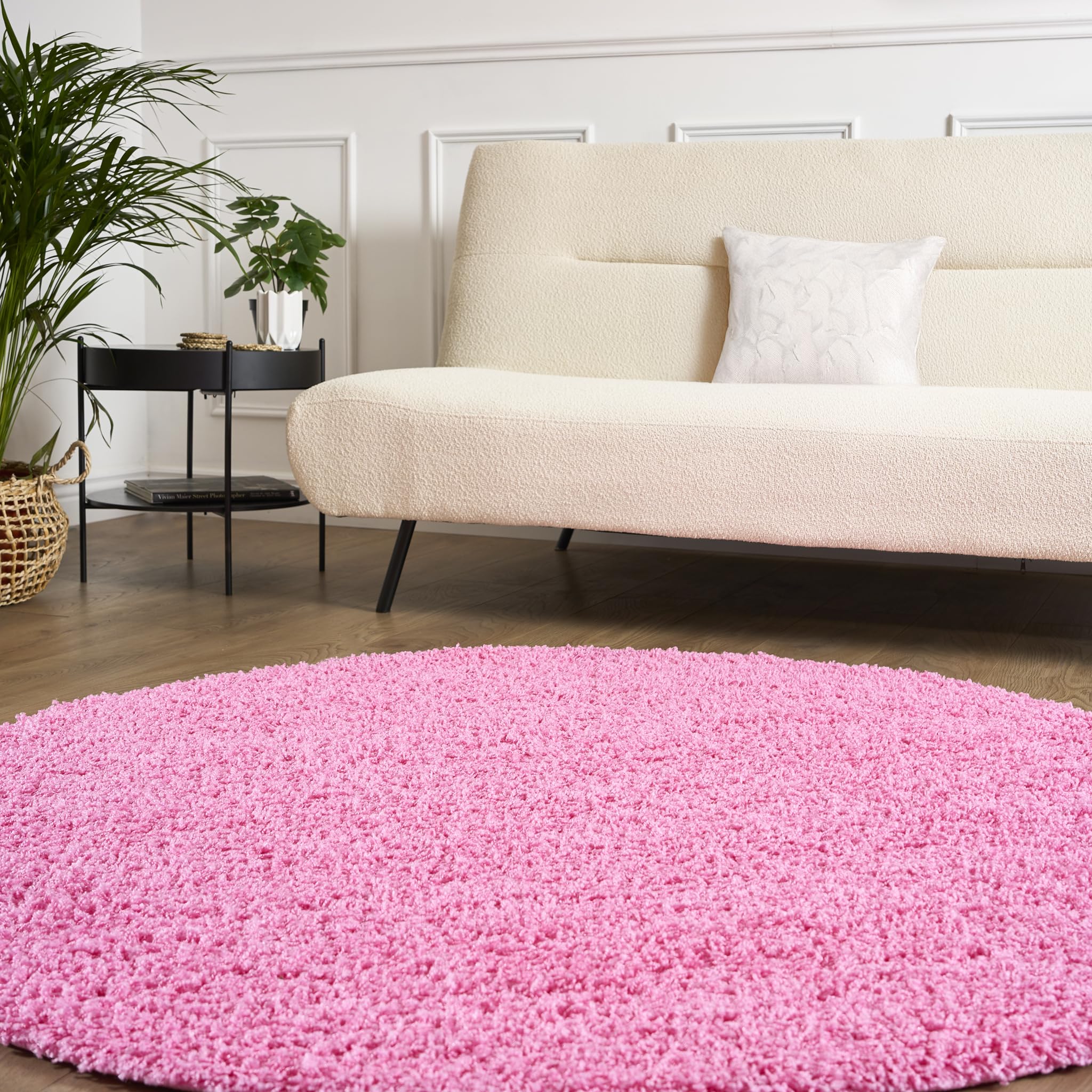 Bravich Navy Blue Shaggy Rug 80 x 150cm (2'7" x 4'11") 5cm Pile Medium Thick Fluffy Living Room Hessian Backed Washable — view 72