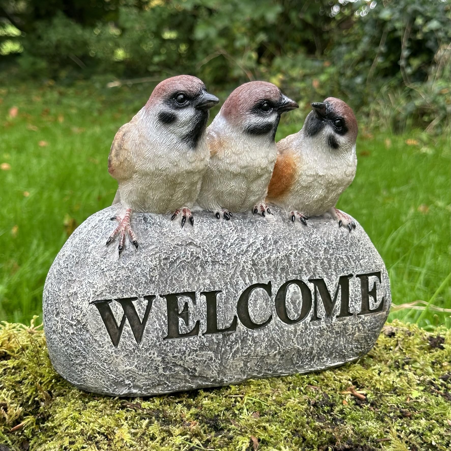 Animal Crackers 'WELCOME' garden ornaments (Frogs, Birds, Hedgehogs) (Birds)
