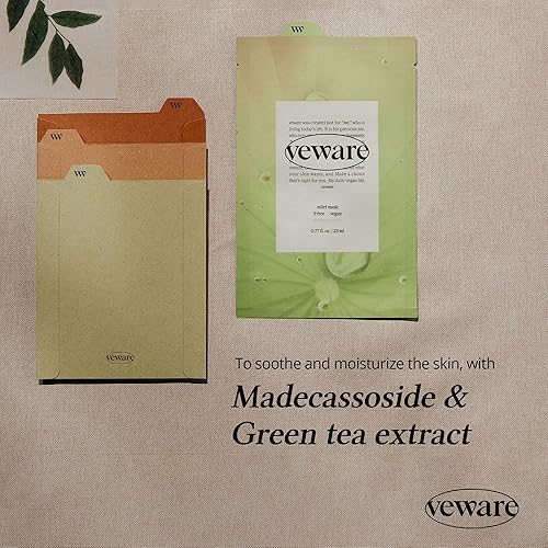 Miniatura 3 de Mascarilla de alivio vegano Madecassoside 10pcs para calmar la piel Fórmula 100% vegana Mascarilla facial para cara, HidratanteMáscara facial
