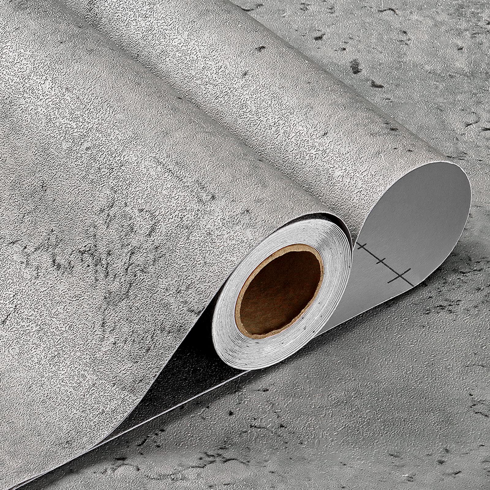 Buy Stickyart 15.8"x276" Stained Grey Concrete Contact Paper Peel and