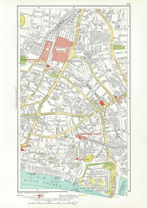 Liverpool Street London Map London. City. Tower Liverpool Street Bishopsgate - 1933 - Old Map - Antique Map - Vintage Map - Printed Maps Of London : Home & Kitchen Liverpool Street London Map London. City. Tower Liverpool Street Bishopsgate - 1933 - Old Map - Antique Map - Vintage Map - Printed Maps Of London : Home & Kitchen