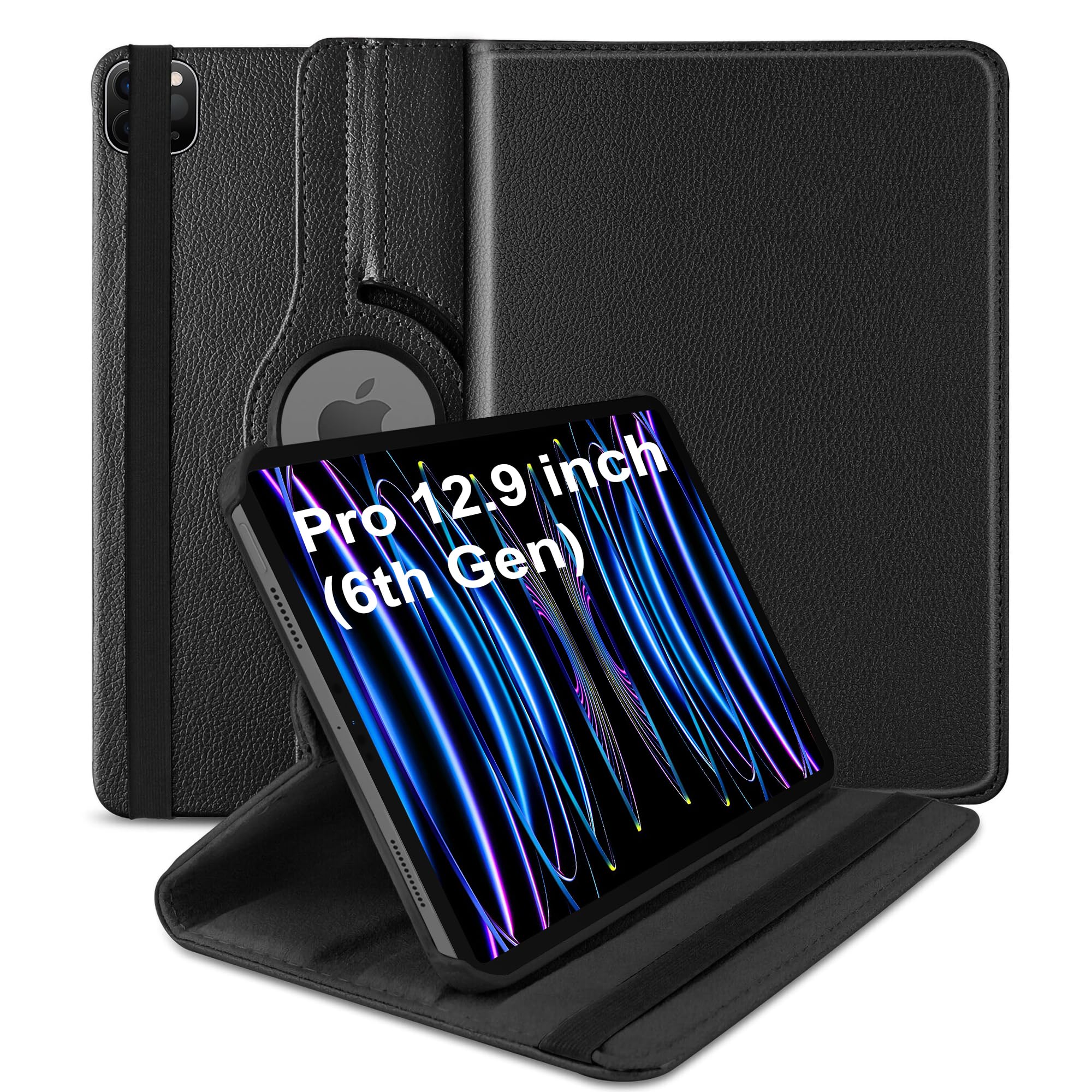 TGK Rotating Cover for iPad Pro 12.9 inch 6th Gen (2022) Black 360 Degree Leather Stand Case (B0BLYS8WM2) Amazon Price History, Amazon Price Tracker