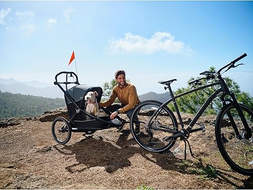 Miniatura 2 de Baby Jogger Kit de conversión de remolque de bicicleta, compatible con cochecito City Prix, incluye enganche de remolque, acoplador y bandera de