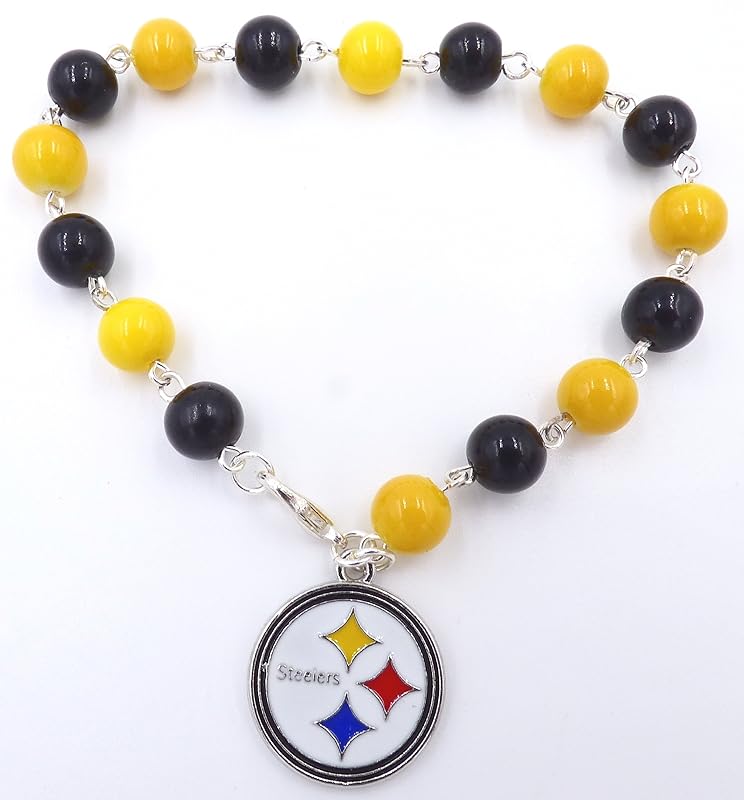 Pittsburgh Pro Football Sports Team Jewelry, Handmade