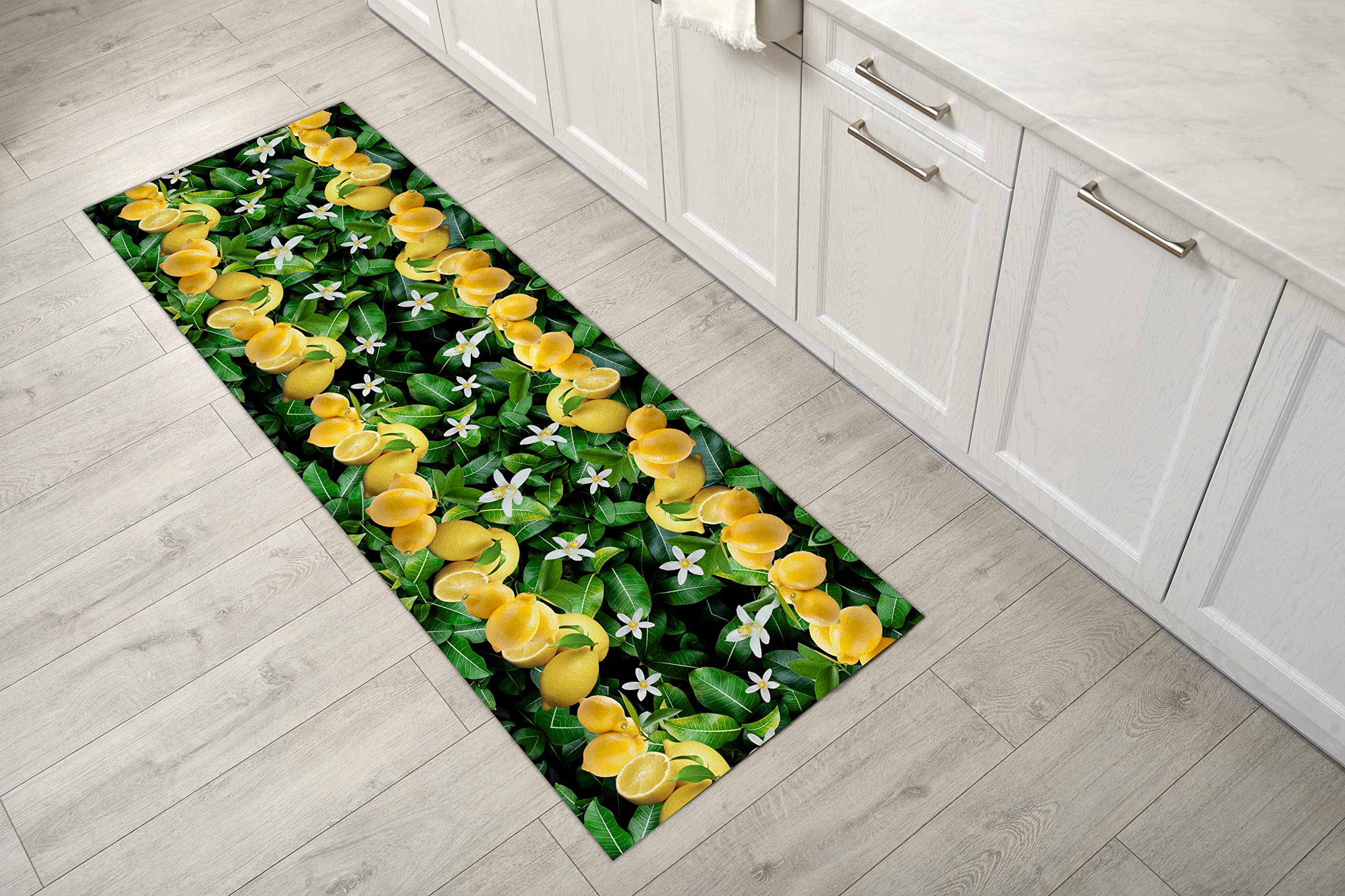 Tapis en velours de cuisine et couloir GEMITEX 50x190 cm antidérapant V106