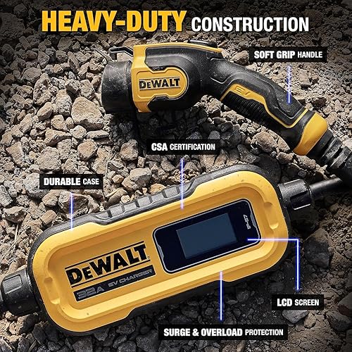 Miniatura 3 de DEWALT Cargador portátil de nivel 2 de 120-240 V para vehículo eléctrico (EV) de hasta 32 amperios, certificado CSA para interiores/exteriores,