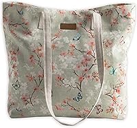 Vista 28 de Maison d' Hermine - Bolsa de lona de algodón reutilizable para mujeres, con asa para el hombro, bolsas a granel para compras y viajes