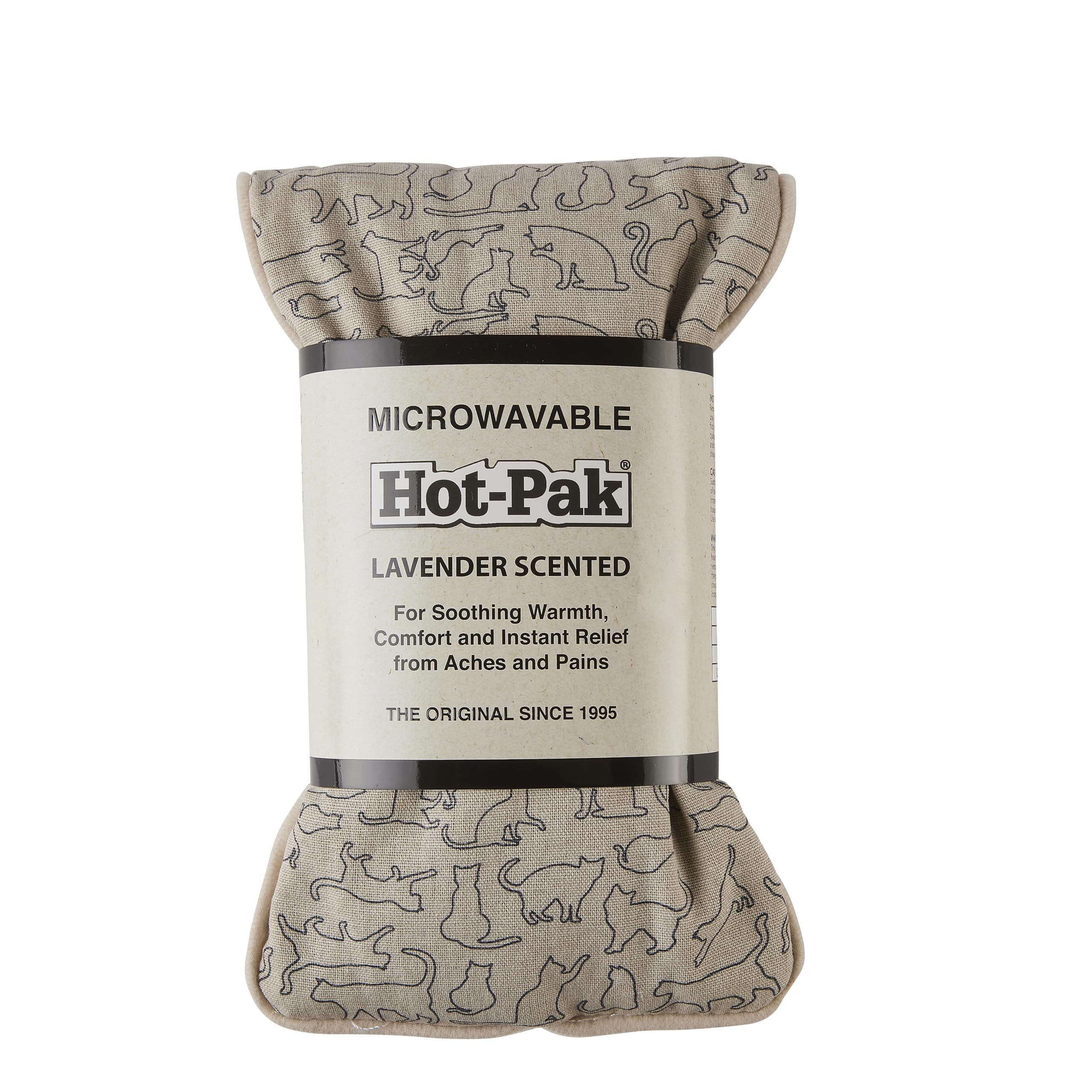 WarmiesHot-Pak Cat Microwavable Weighted Headpack with French Lavender Scent. Hot or Cold for Cool Relaxation and Warm Relief