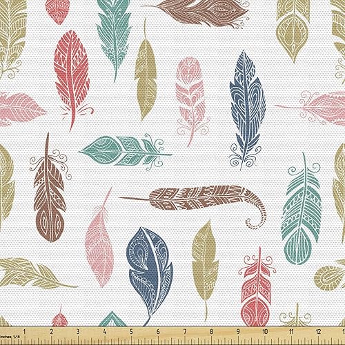 Miniatura 89 de Tela de panda Lunarable de The Yard, diseño de oso asiático con dibujos animados comiendo hojas y ramas, animal silvestre, tela decorativa para