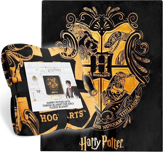 Don't Forget This Tuesday: Epic Games Store Drops Hogwarts Legacy for Free 11 91NAfmEdH5L. AC SX679 Harry Potter Fleece Throw Blanket Soft Cozy Bed Blanket Hogwarts Bedroom Decor Plush Comforter 59 x 51 for Bedroom Travel Gifts for Kids