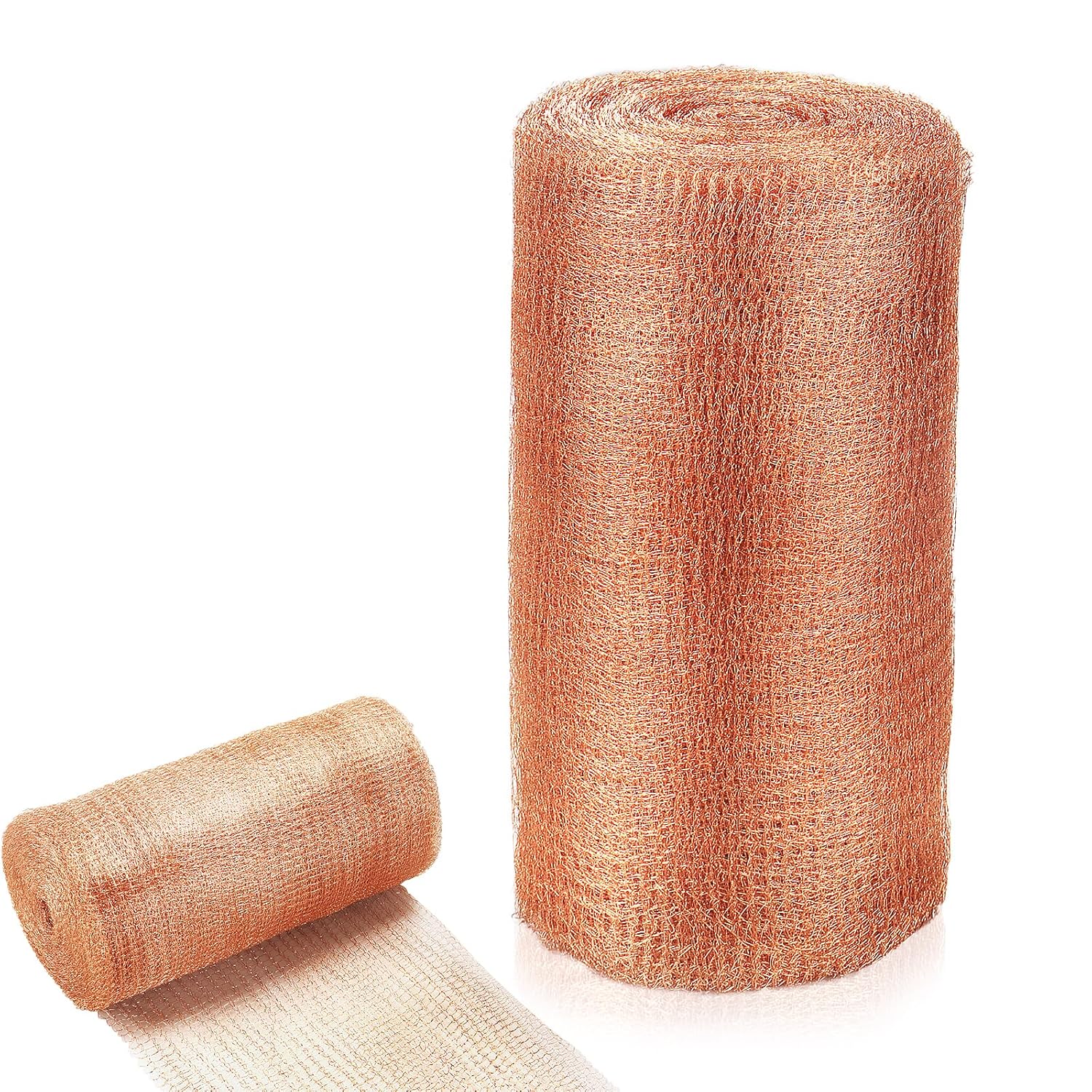 8" x 100 ft Copper Mesh for Rodent Control, Rustproof Copper Wool for Slugs, Bats, Snails, Birds, DIY Hole Filler, Gap Blocker for Gardening and Home Use
