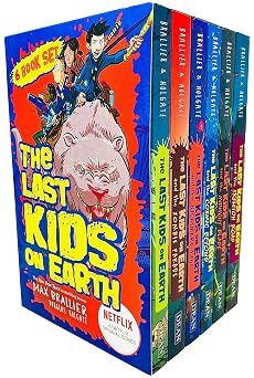 The Last Kids On Earth 6 Books Collection Set by Max Brallier Last Kids On Earth, Zombie Parade, Nightmare King, Cosmic Beyond, Midnight Blade & Skeleton Road