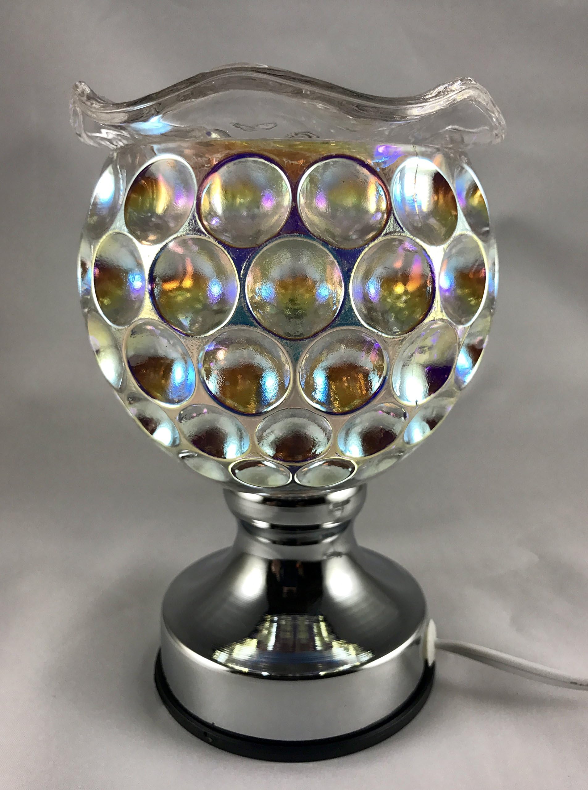Electric Glass Fragrance Oil Warmer With 3 Stage Touch Controlled Base