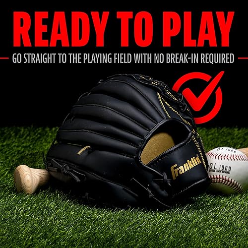 Miniatura 6 de Franklin Sports Baseball and Softball Glove - Fieldmaster Adult + Youth Baseball Gloves - Men's + Women's Infield + Outfield Mitt