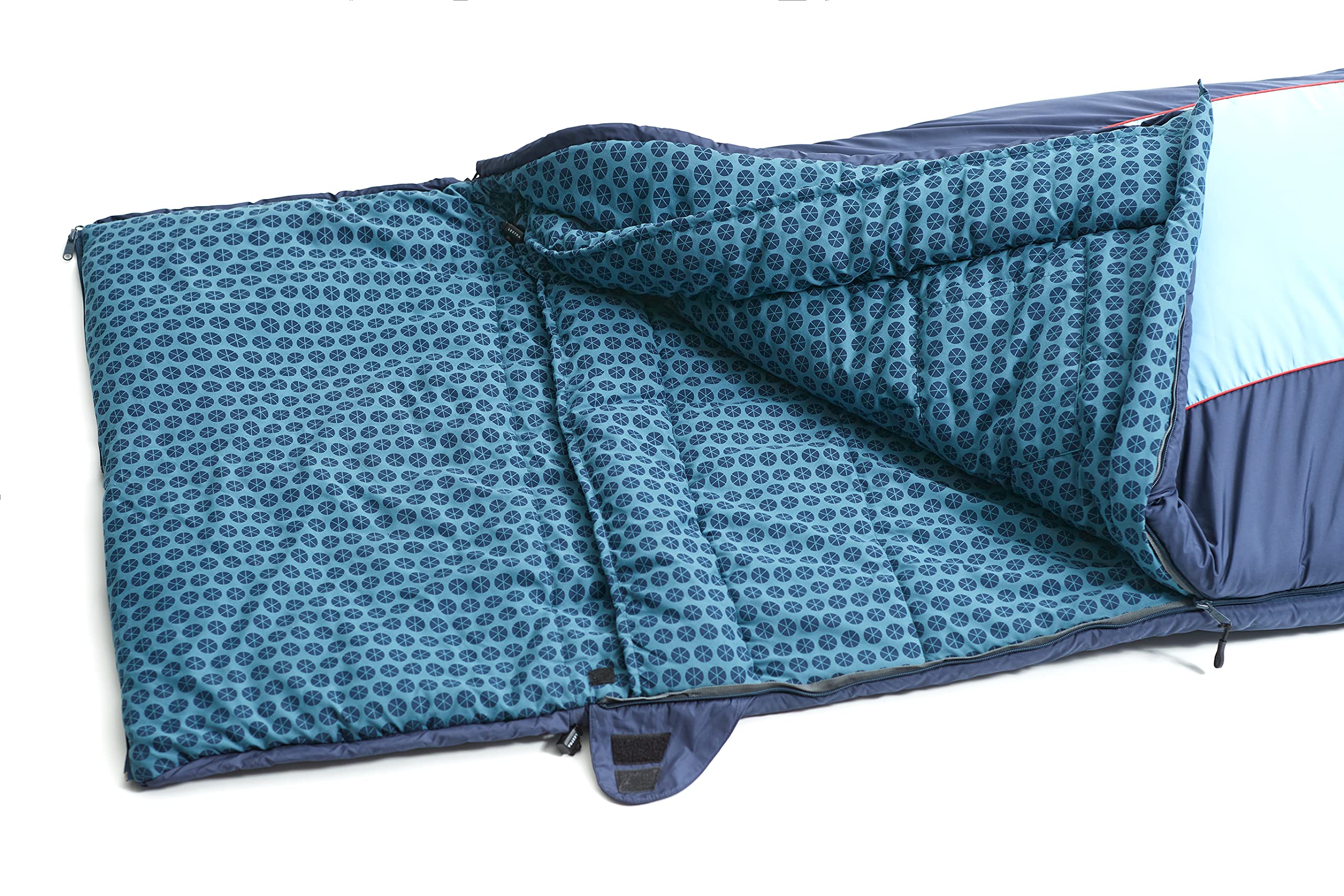 Lestra Outdoor Gavarnie XL Sac de Couchage rectangulaire - T° Confort 09° - T° Limite 04° - Garnissage synthétique - Adulte - 190+30 x 80 cm - 1,9Kg