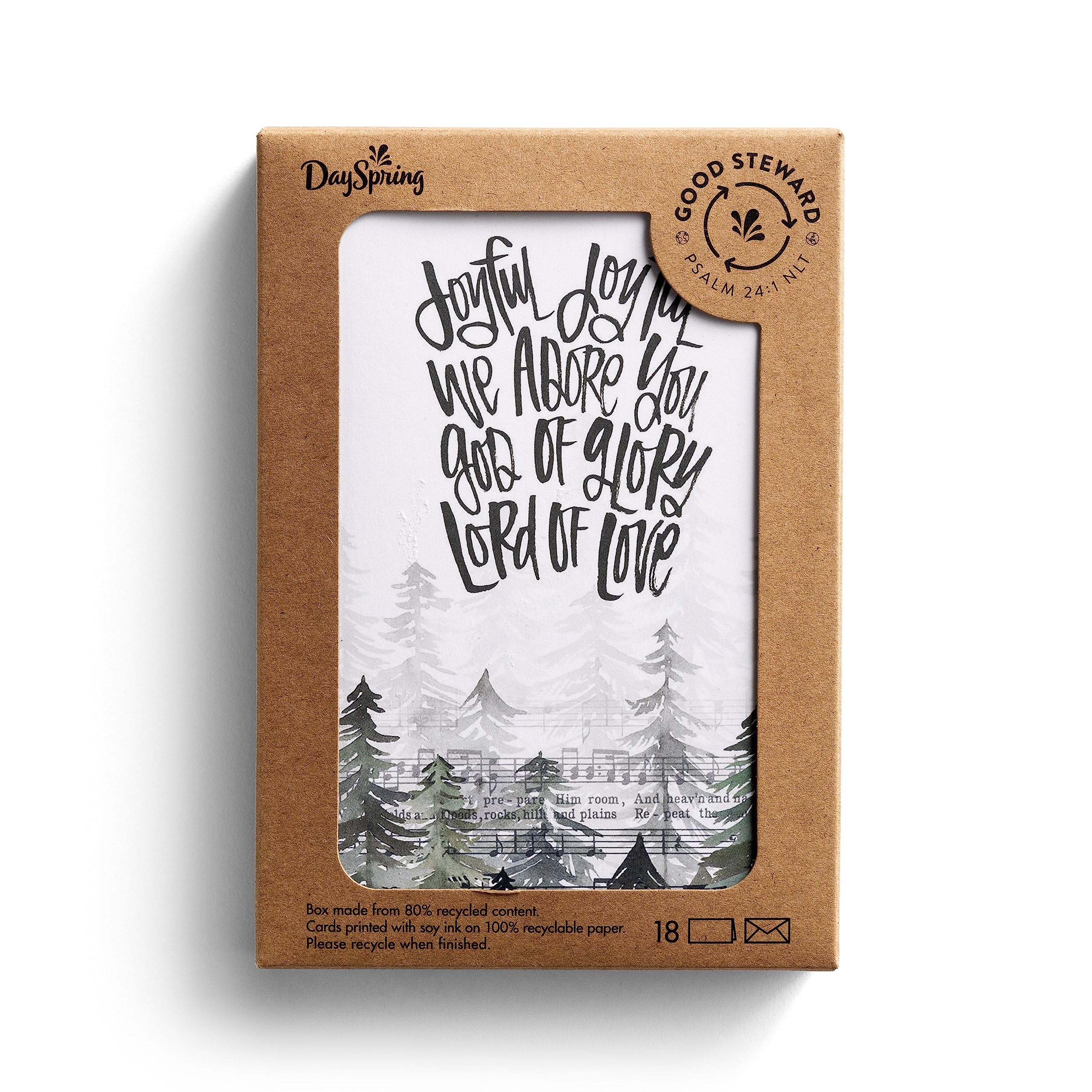 KatyGirl - Joyful - 18 Good Steward Christmas Boxed Cards & Envelopes, NLT