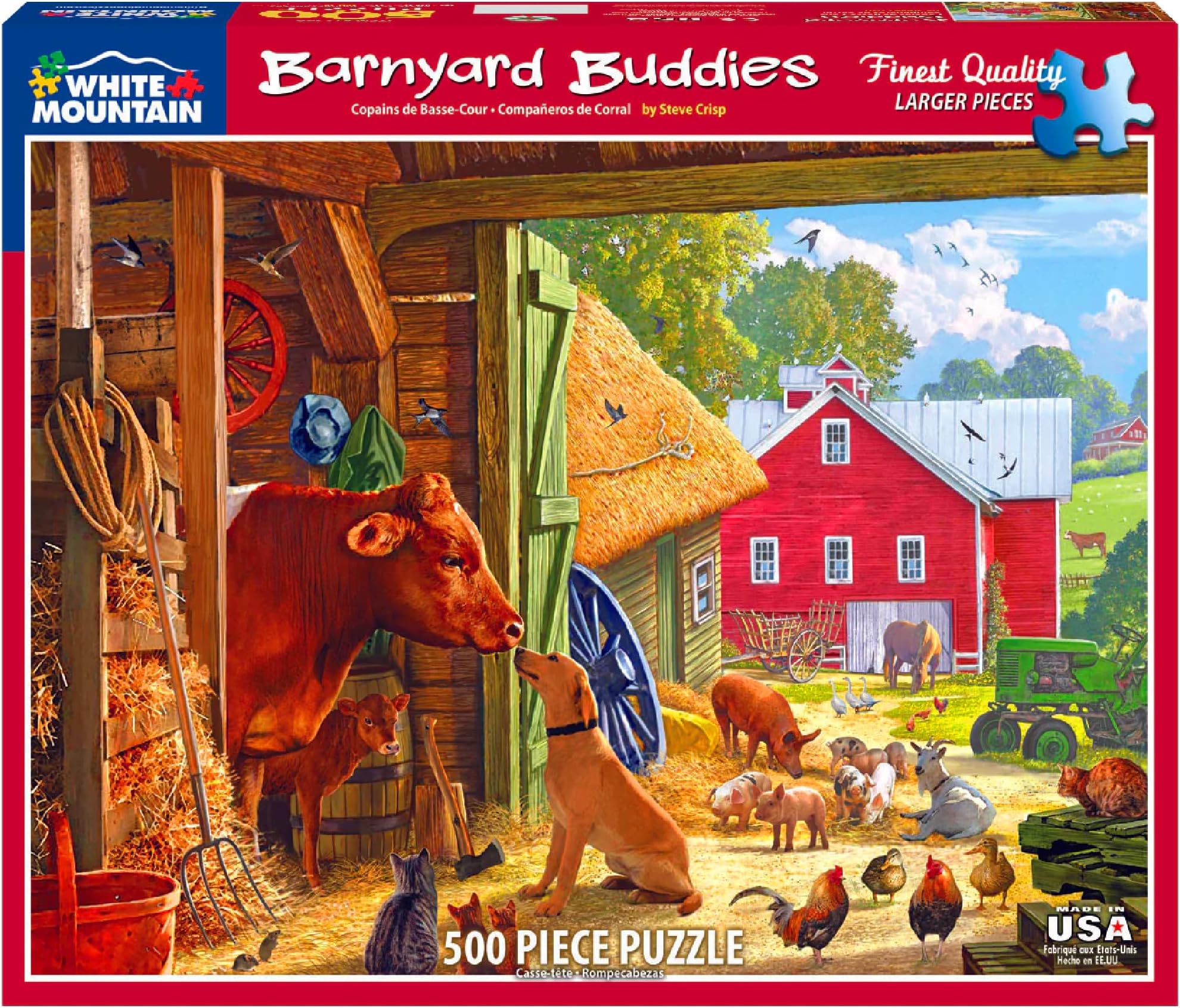 Puzzles Barnyard Buddies - 500 Piece Jigsaw Puzzle