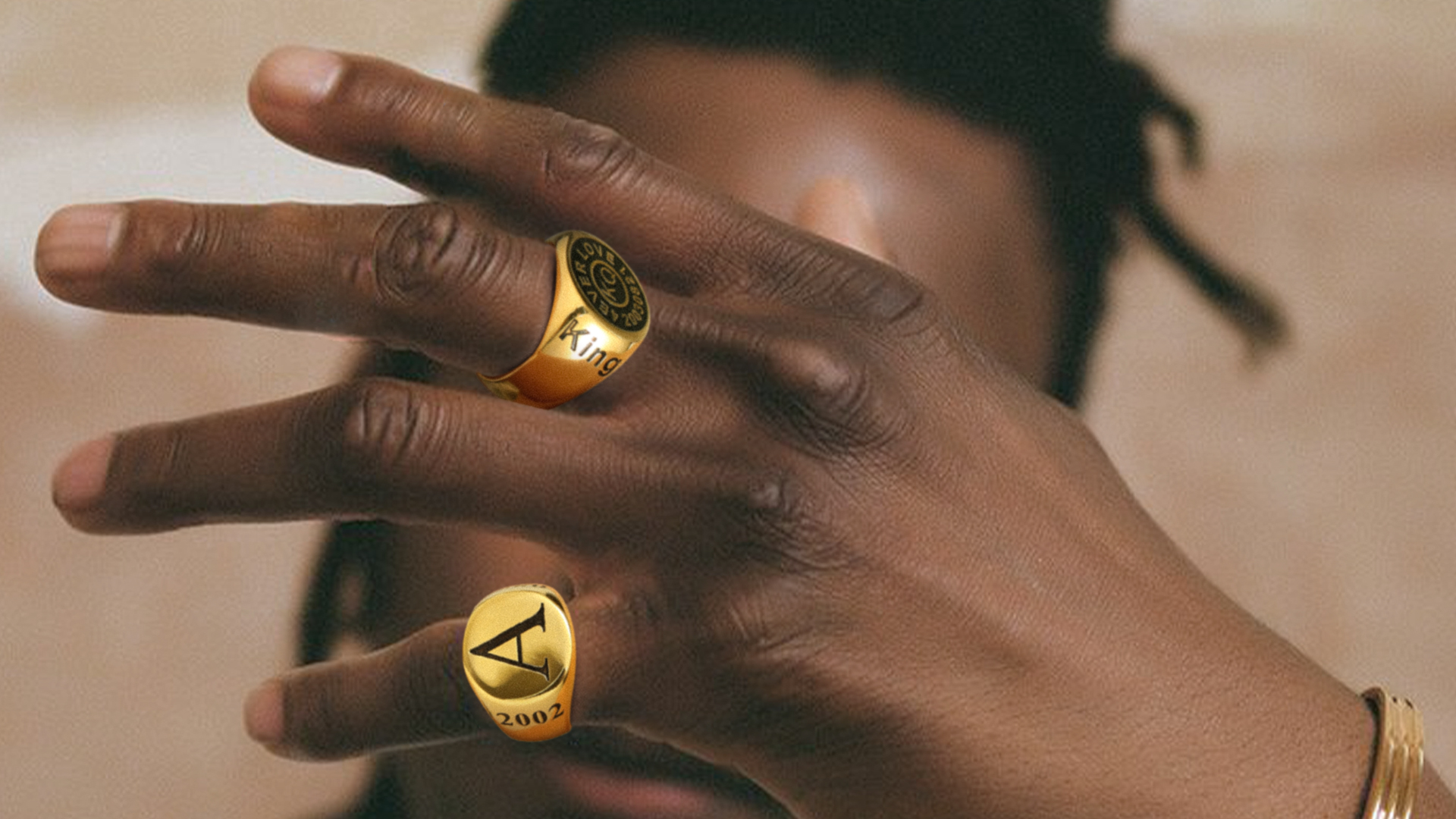 Amazon.com: Personalized Signet Rings For Men, Black Pinky Ring 