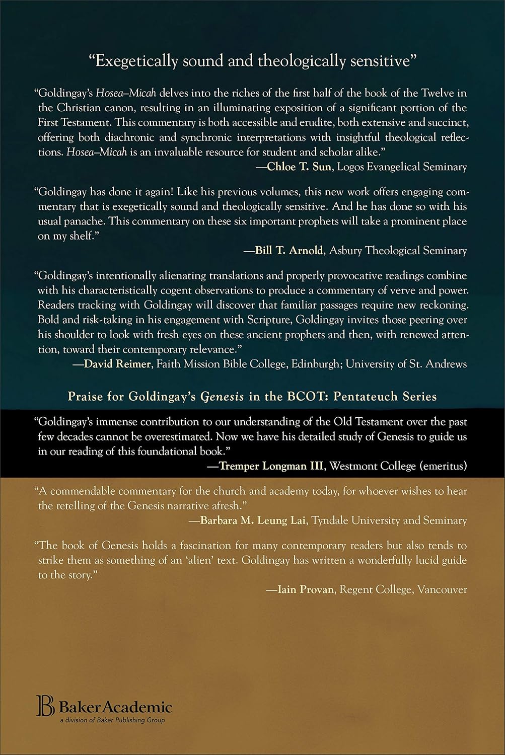 Hosea-Micah: An Exegetical & Theological Bible Commentary - BCOT (Baker Commentary on the Old Testament)