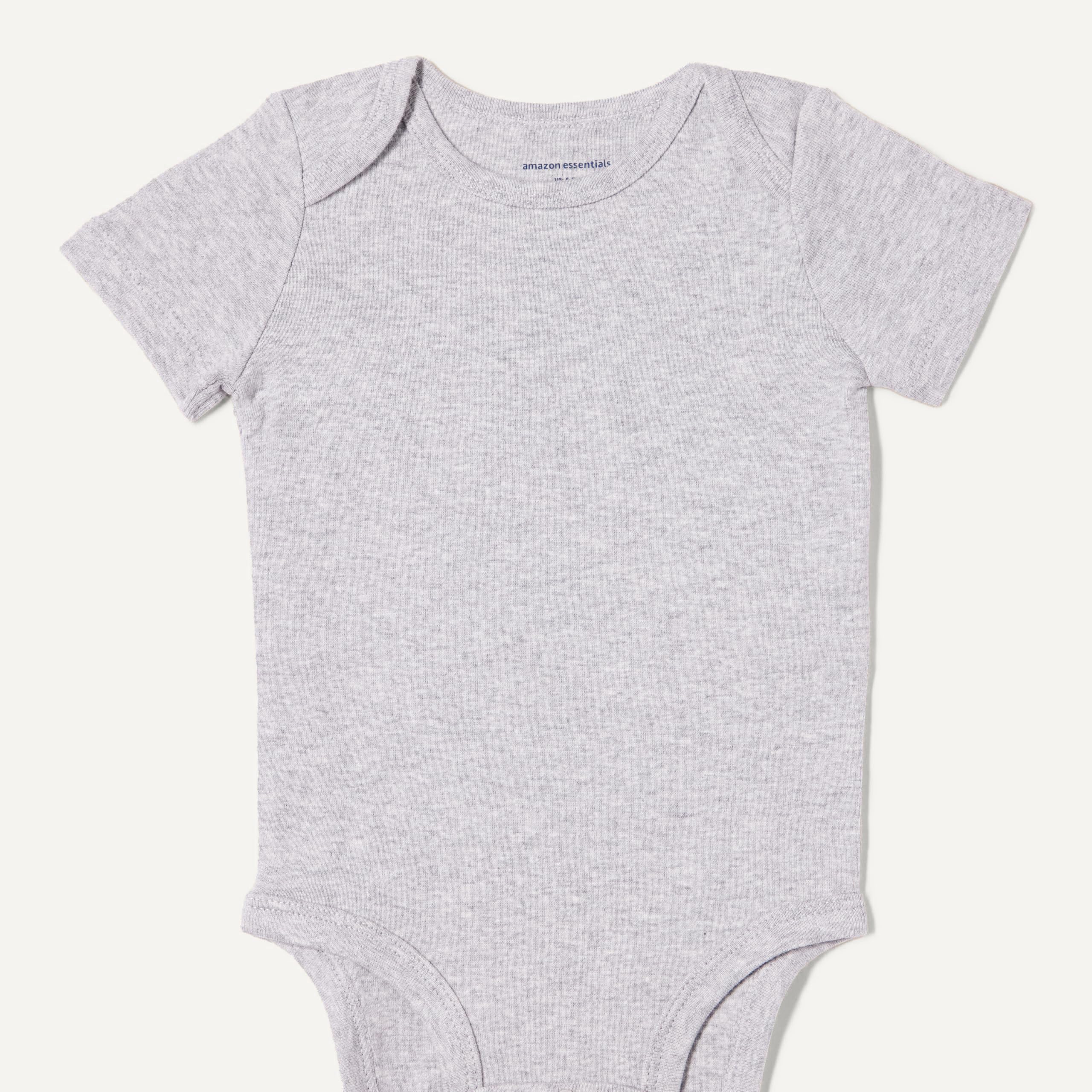 Amazon Essentials Unisex Baby Short-Sleeve Bodysuits, Baby Vests — view 3