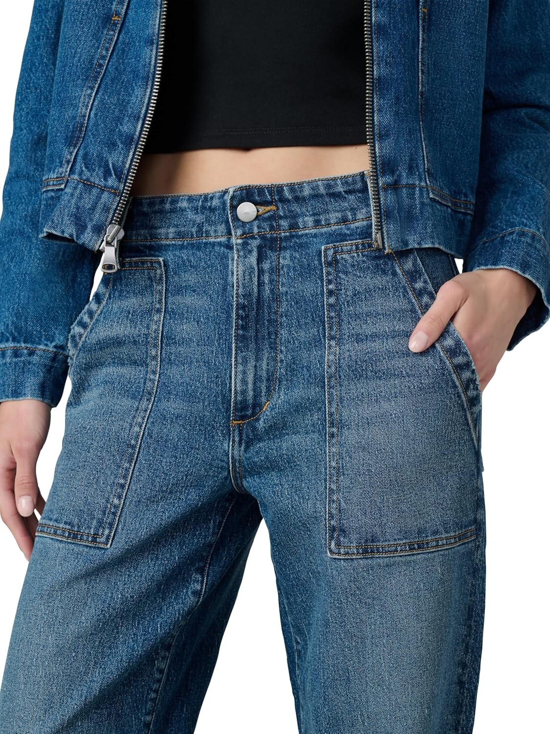 Joe's Women's The Karter Relaxed High Rise Straight Leg Trouser - Image 5