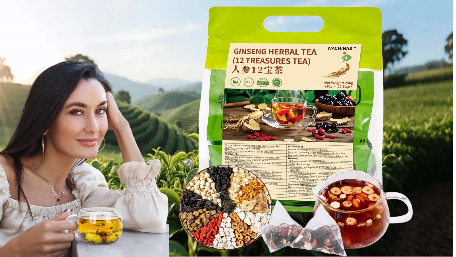 Manuka Ginseng【21袋】 Amazon.com : Premium Ginseng Tea - Natural Organic Kidney and