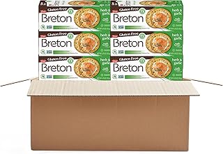 Breton Gluten Free Crackers, Herb and Garlic (Pack of 6) – Healthy Glute...