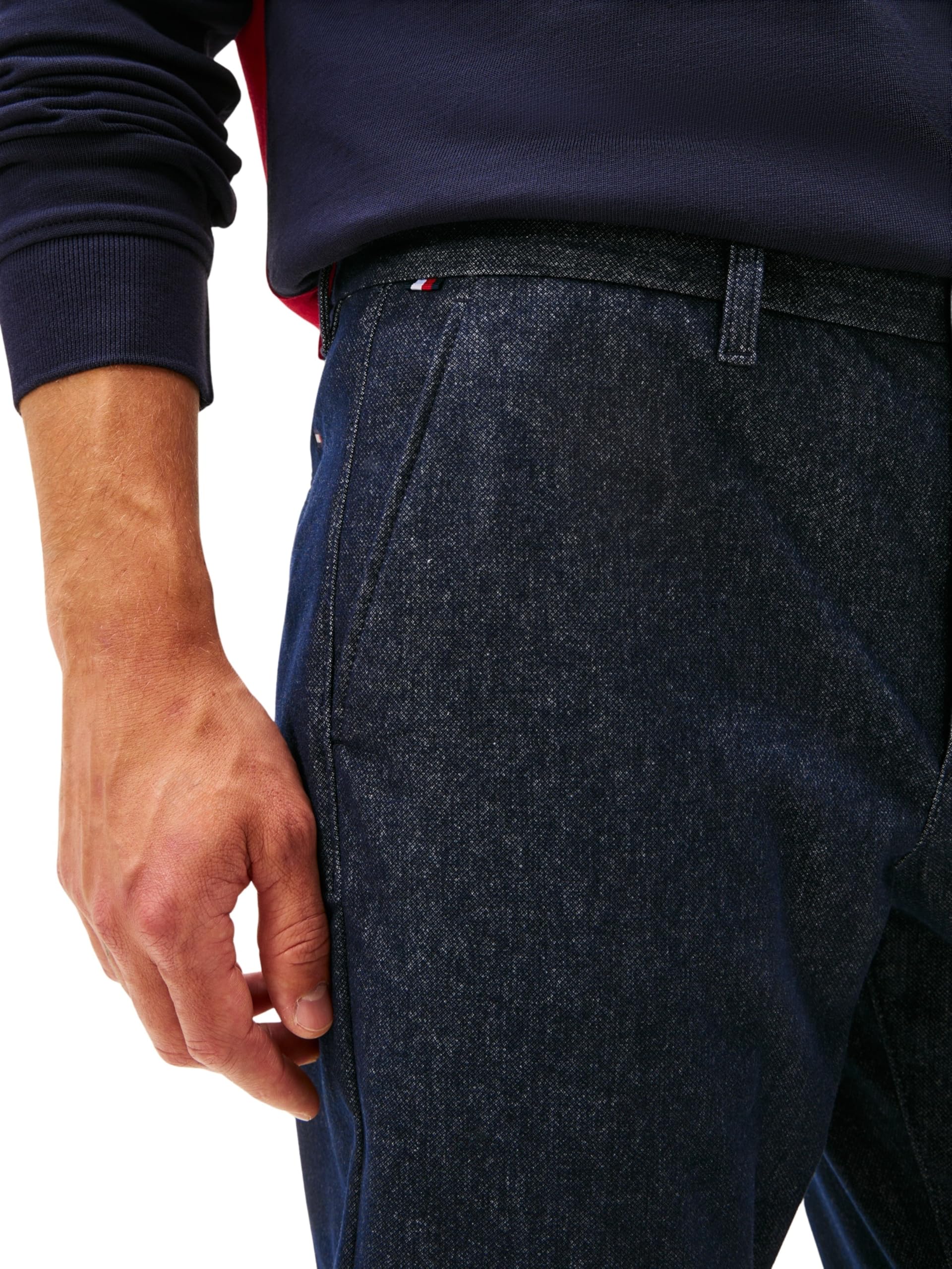 Tommy Hilfiger - Denton Brushed Marl Mw0mw40265, Pantaloni Chino Unisex - Adulto