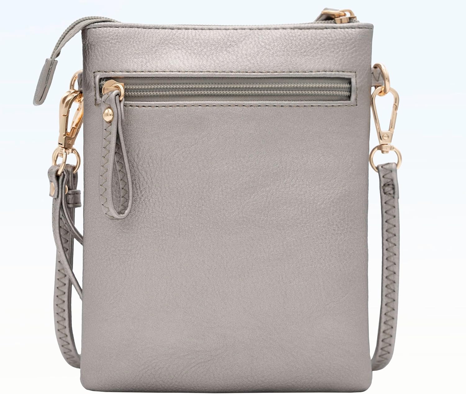 Solene Small Crossbody Bag for Women, Multi Zip Pockets with Detachable Wristlet, Lightweight Travel Purse, Cell Phone Pouch - Image 9