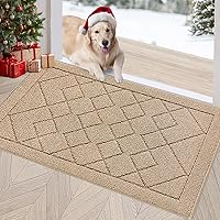 Vista 19 de REFETONE Tapete para interiores, tapete para puerta delantera o trasera de 32 x 40 pulgadas, parte trasera de goma antideslizante, tapetes