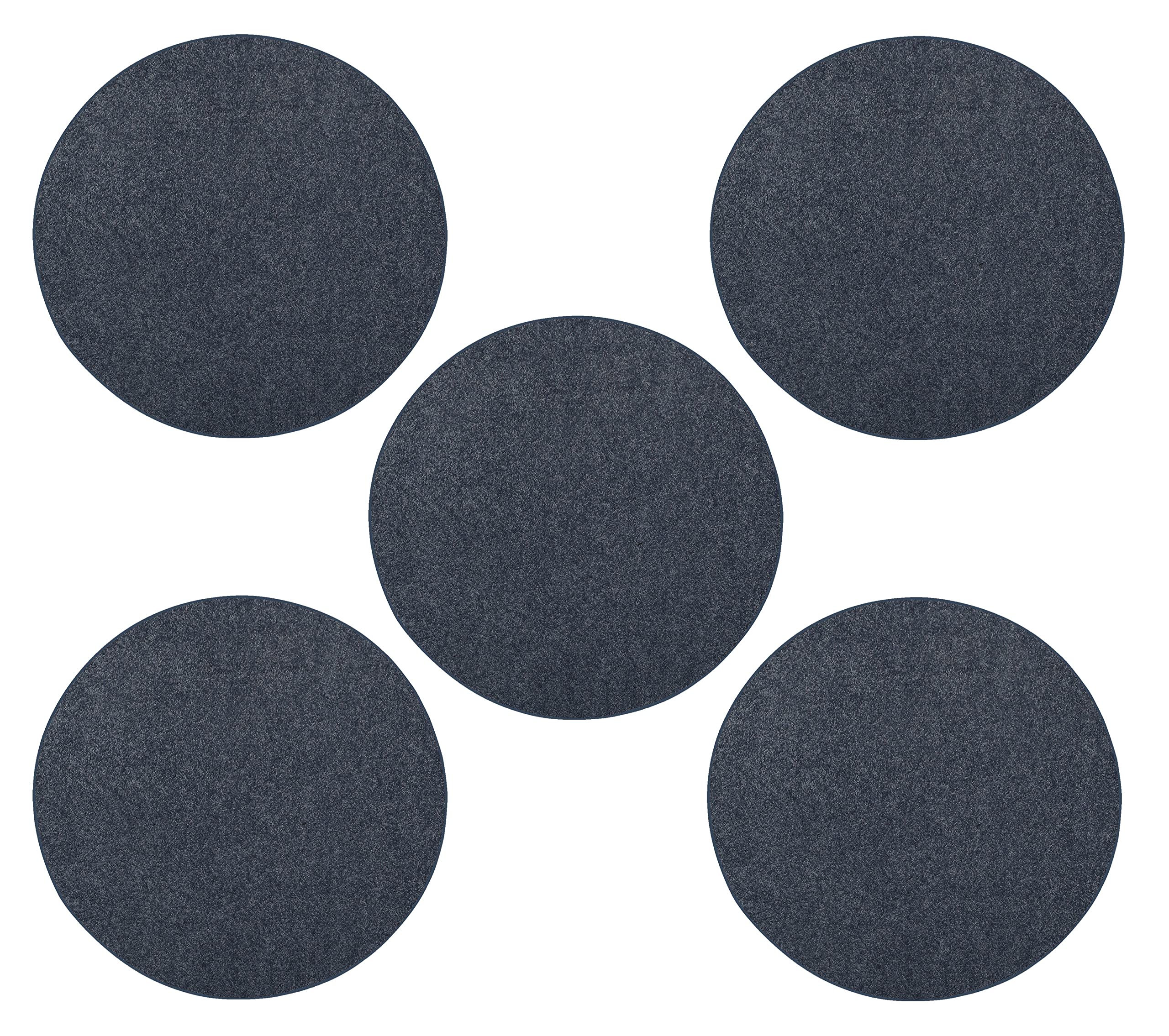 Furnish my Place Modern Plush Solid Petrol Blue Color Rug, Indoor/Outdoor Mat, Area Rugs Great for Kids, Pets, Living Room, Made in USA, 18