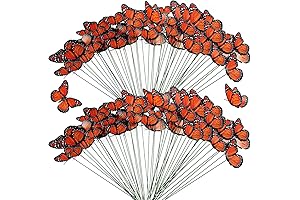 60 Pcs Monarch Butterfly Stakes for Garden Decoration