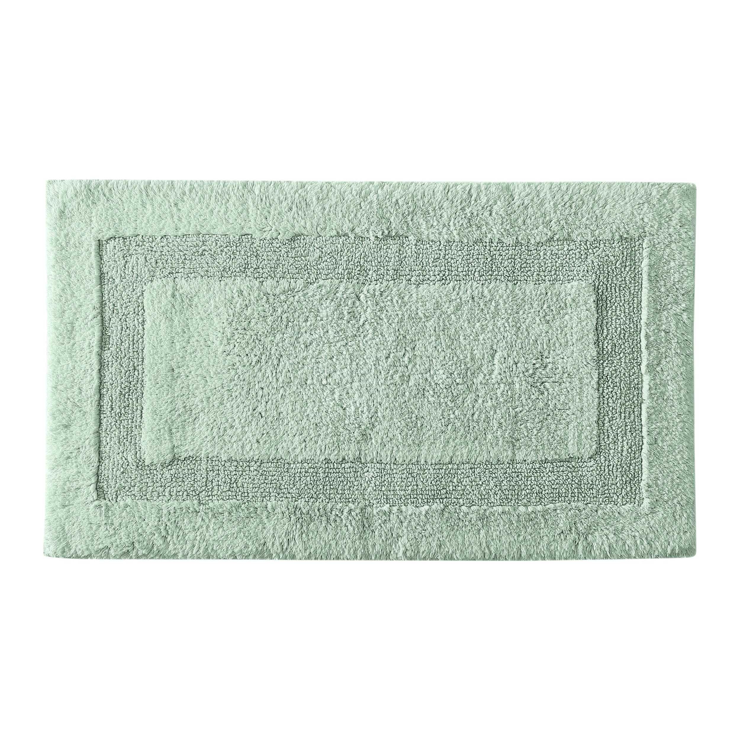 Tommy Bahama - Rug, Super Soft Yarn-Dyed Cotton Bath Rug, Highly Absorbent & Machine Washable Bath Mat (Long Branch Green, 21" x 34")