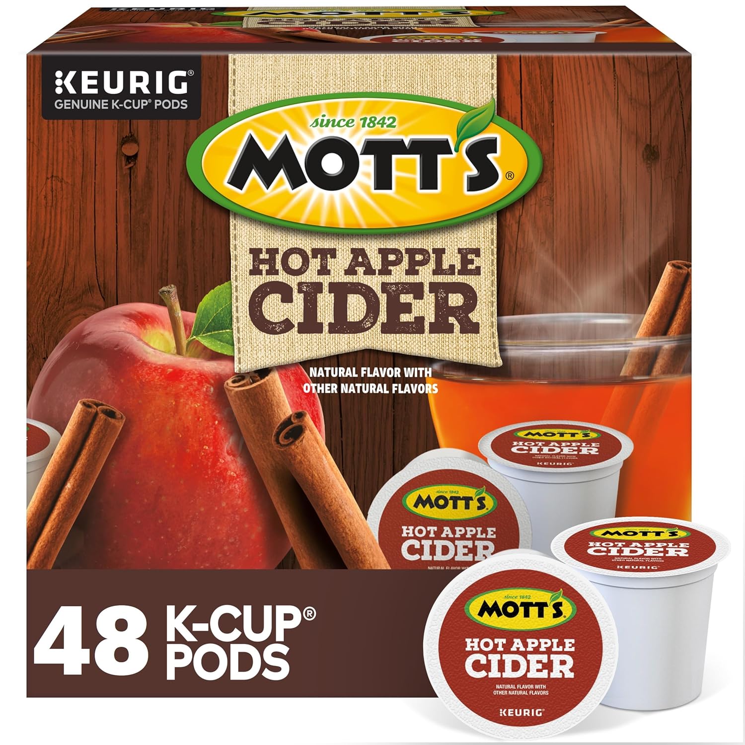 Mott's Hot Apple Cider, Keurig Single Serve KCup Pods