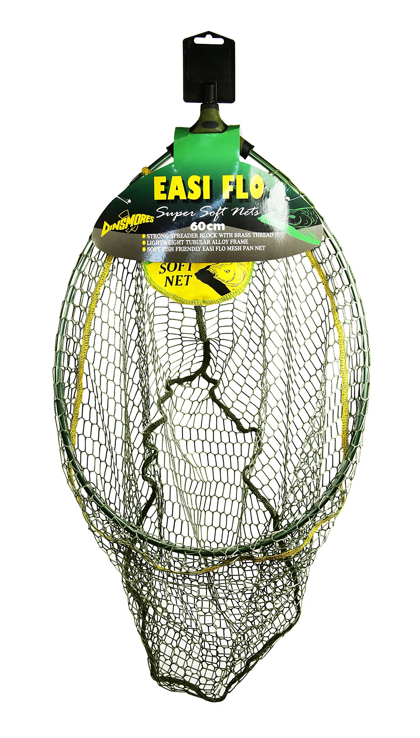 DinsmoresMen's Easi-Flo Landing Net, Green/Black, 60 cm/24-Inch