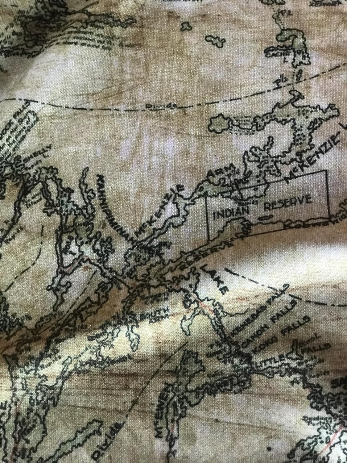 Greggar’s Map – 1928 Canoe Country Cloth Map Replica of BWCA and Quetico – Durable, Moisture-Wicking Fabric for Collectors and Adventurers by True North Map Company
