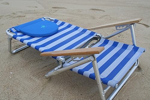 Vista 16 de Ostrich South Beach - Silla de arena, azul/blanco