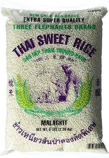Three Elephants Thai Sweet Rice 5 Pound, 80 Ounce