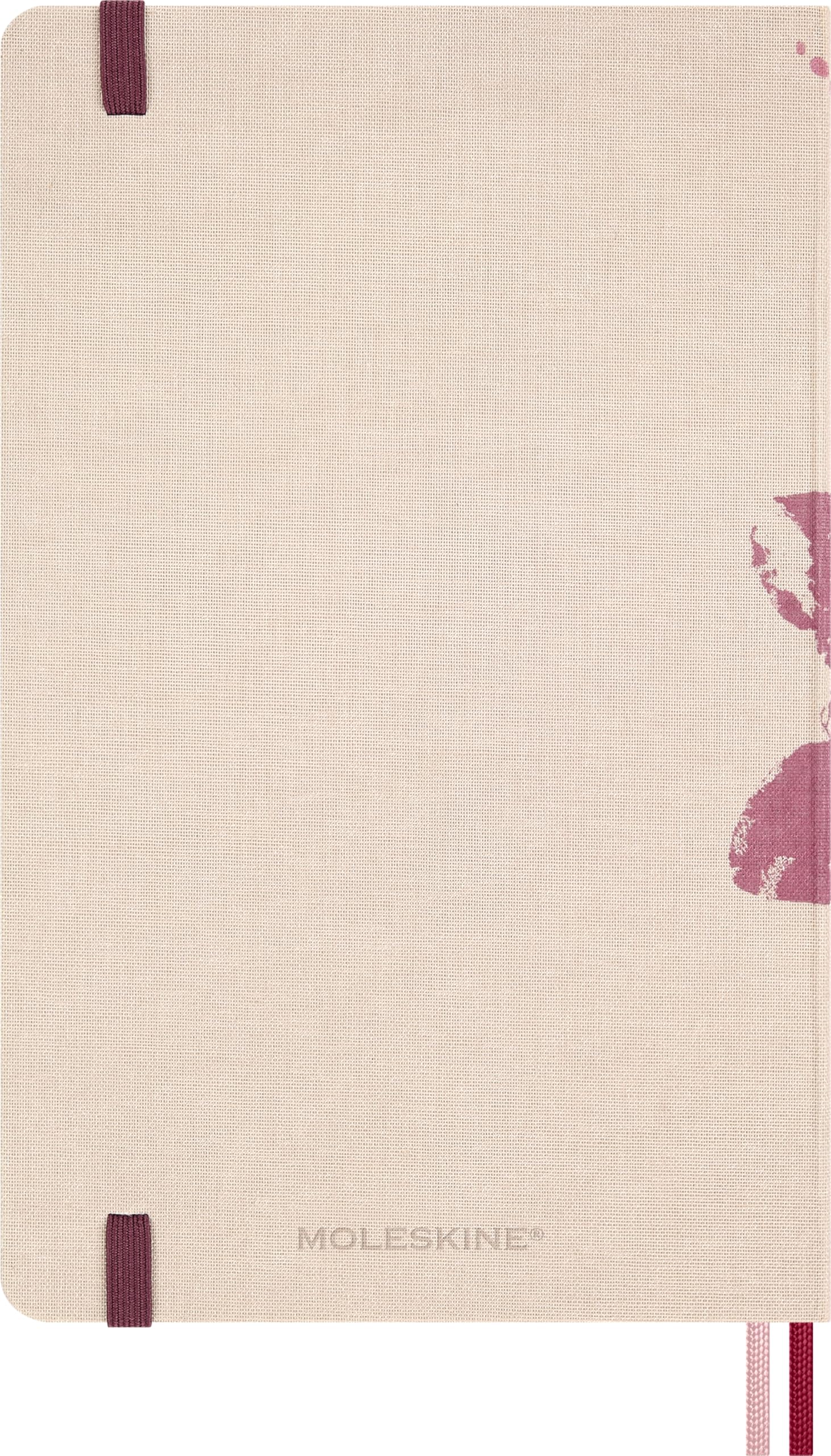 Moleskine Sakura Kreativset, Notizbuch L/A5, liniert, fester Einband, Sakura Holzstempel, 2 Stempelkissen, wiederverwendbare Geschenkbox
