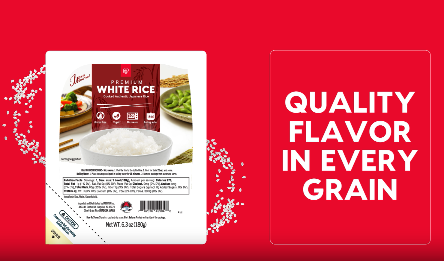 Amazon.com : IRIS Instant White Rice (40 Pack), Ultra Premium