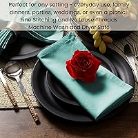Vista 7 de Servilletas de tela de algodón de Cotton Clinic – Servilletas de mesa perfectas para uso diario – Suaves y duraderas, lavables – Ideales