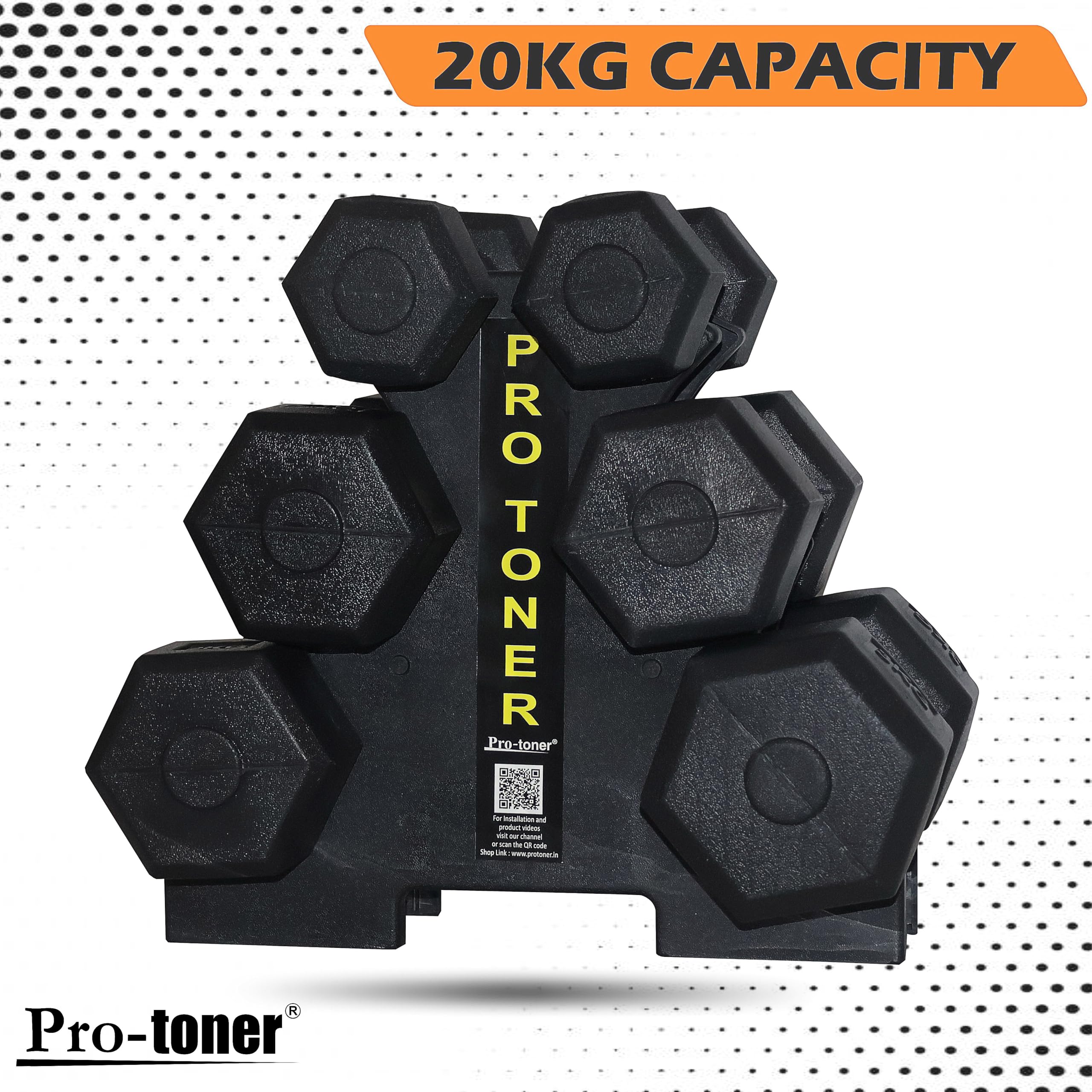 Protoner Dumbbell Rack for 3 Pairs 2