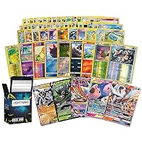 Lotto di 100 carte Pokemon Pokémon con carte leggendarie ultra rare
