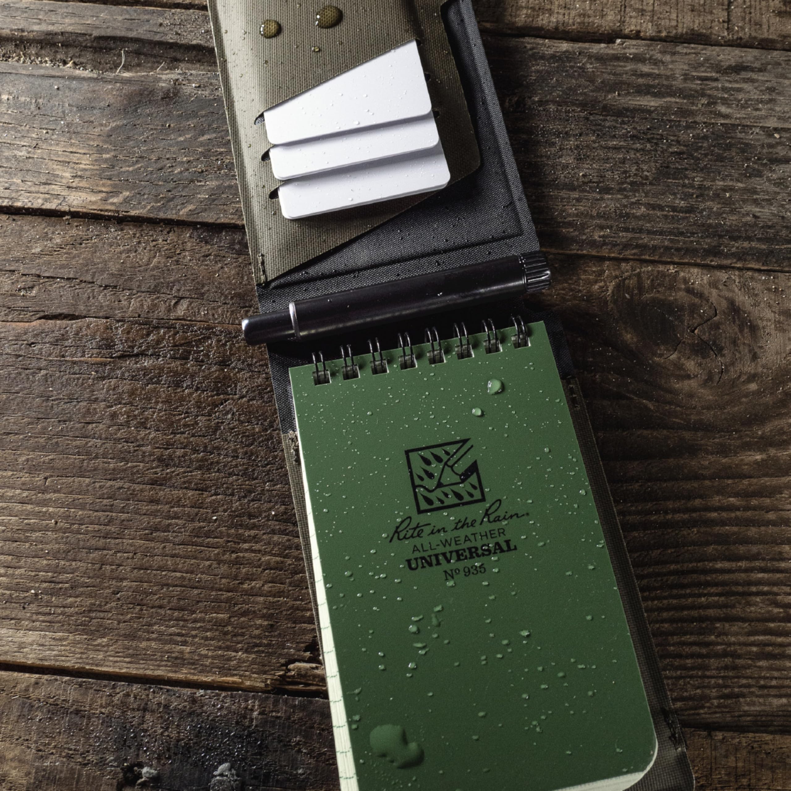 Rite in the Rain Weatherproof 3” x 5” Updraft Wallet, Tough TPU Construction, Top Opening Wallet (No. V935)