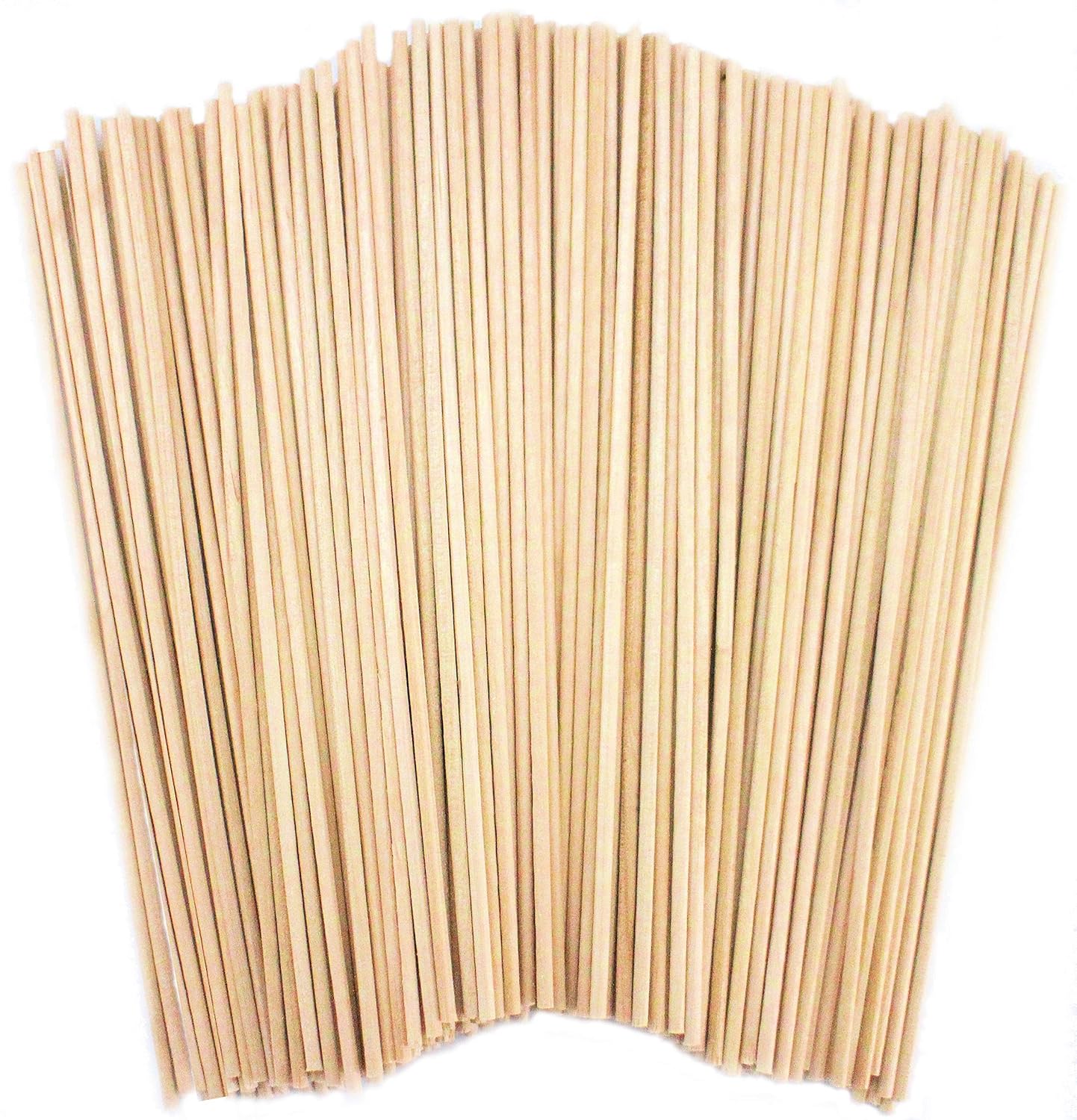 100 Wooden Sticks Round Dowels Natural 148mm X 2mm Wood Dowel Rods