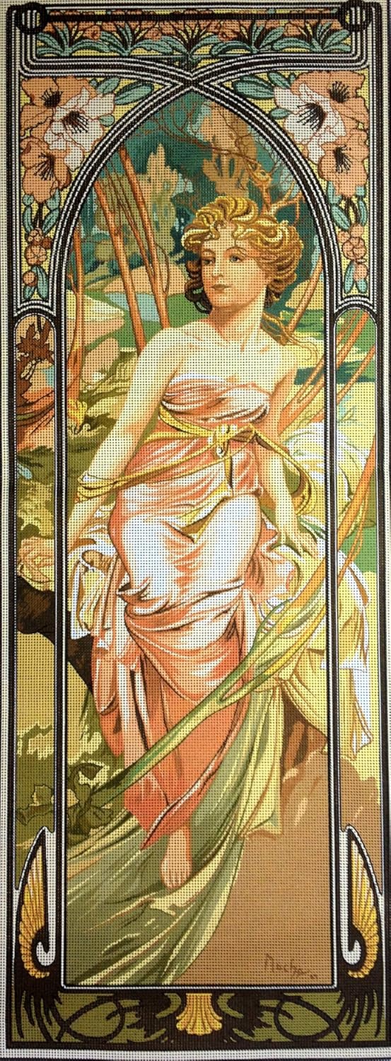 Hudemas Needlepoint Kit Tapestry Alphons Mucha Ladies Collection