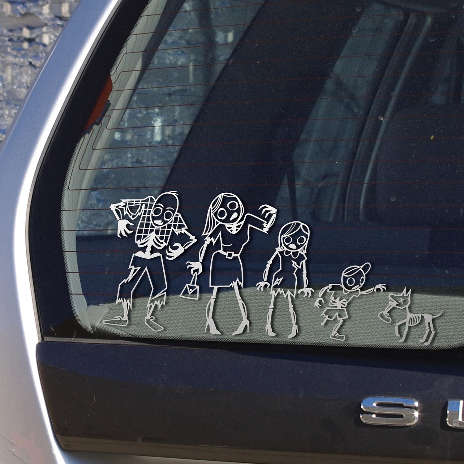Zombie Family Car Stickers (By GAMAGO)