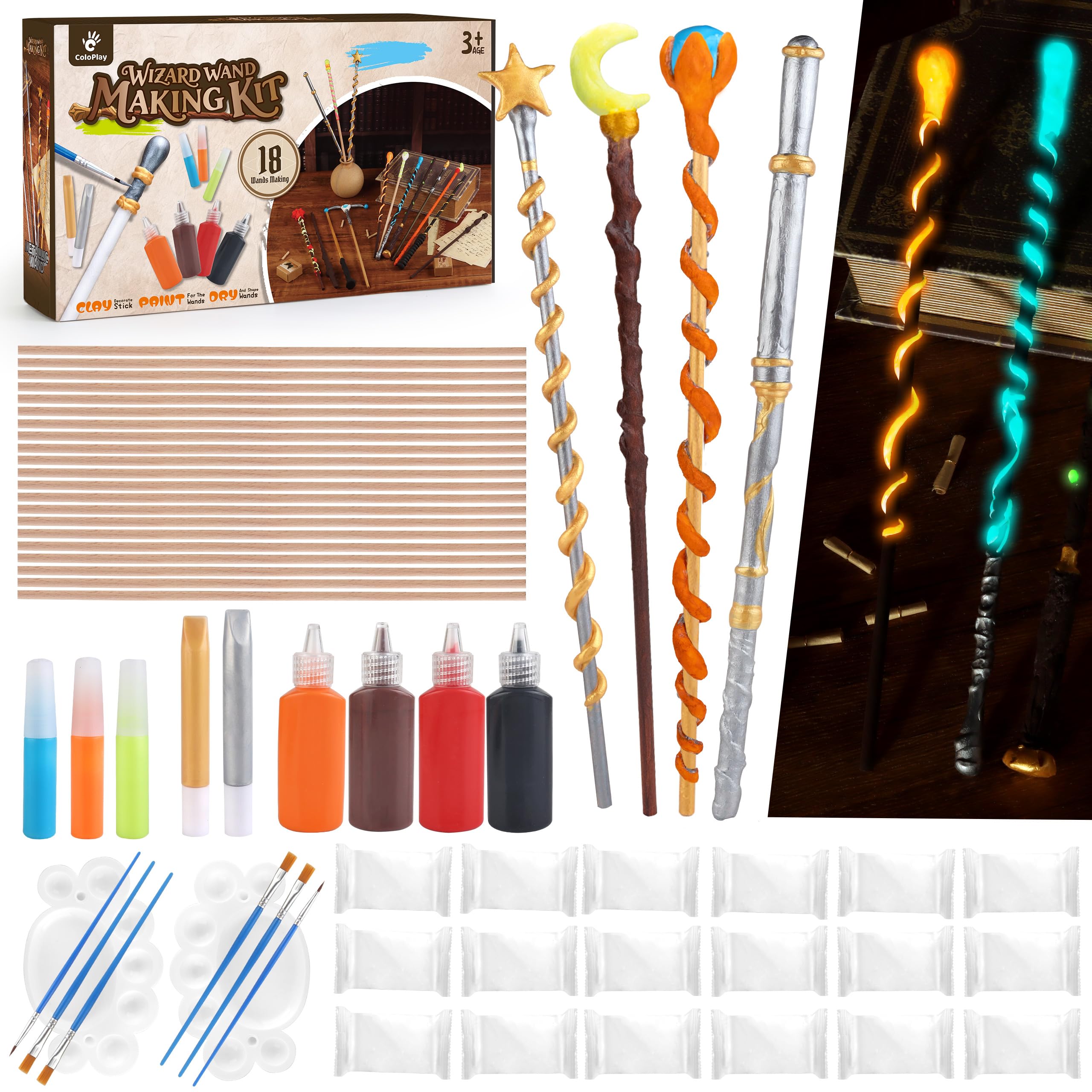 Amazon.com: ColoPlay 53 PCS Wizard Magic Wand Making Kit DIY