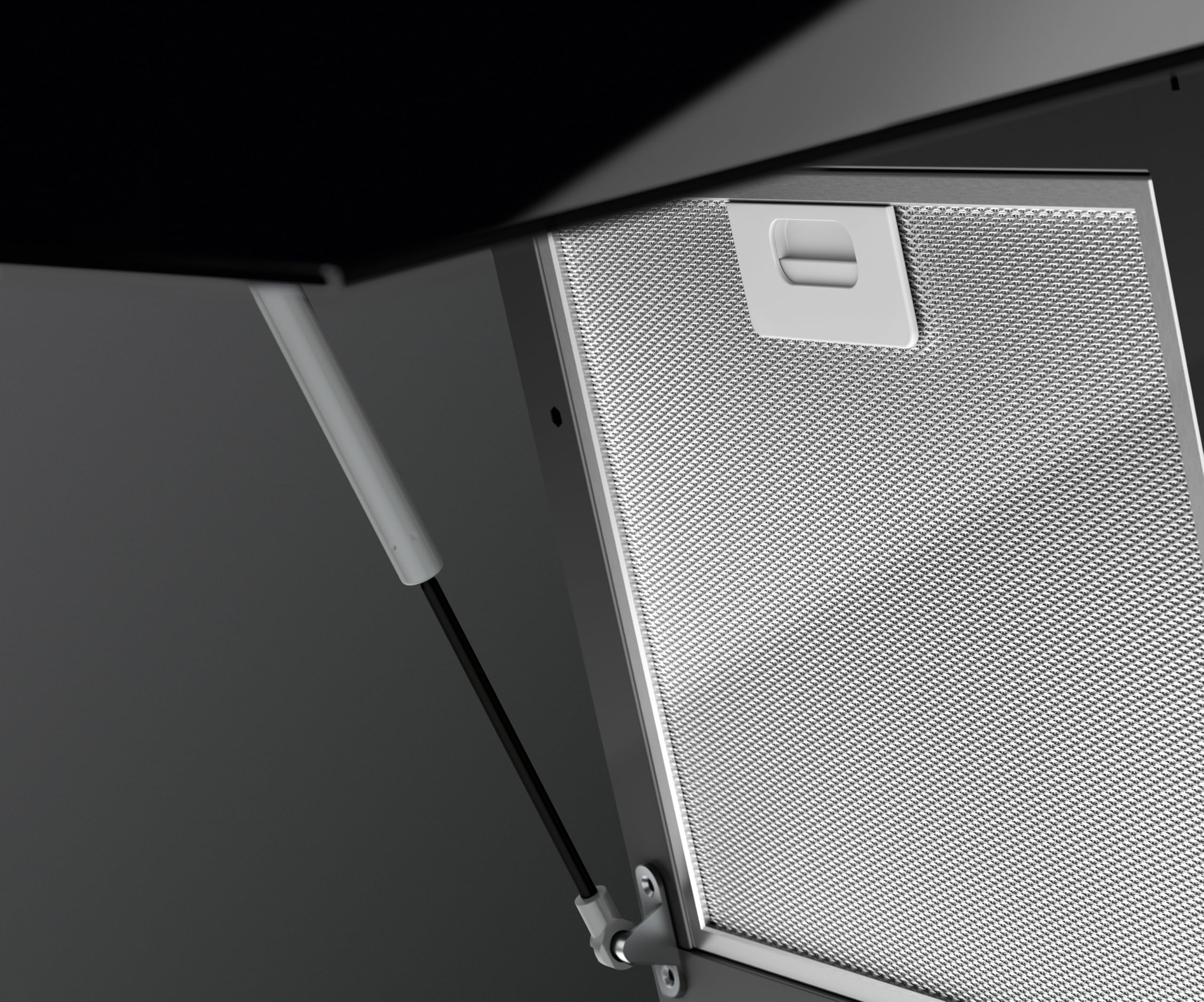 AEG Dunstabzugshaube Serie 7000 SilenceTech 90cm Wandhaube Glas Ab- und Umluft 760 m³/h 67 dB(A) Schwarz GV77D91SB
